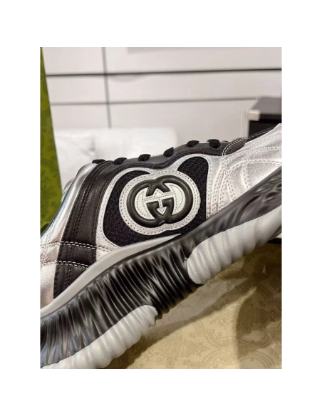 Gucci Ripple Leather Low-Top Casual Shoes,GUCCI SHOES