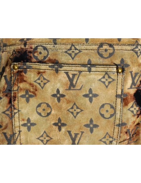 Louis Vuitton Campfire Flocked Jeans,Louis Vuitton