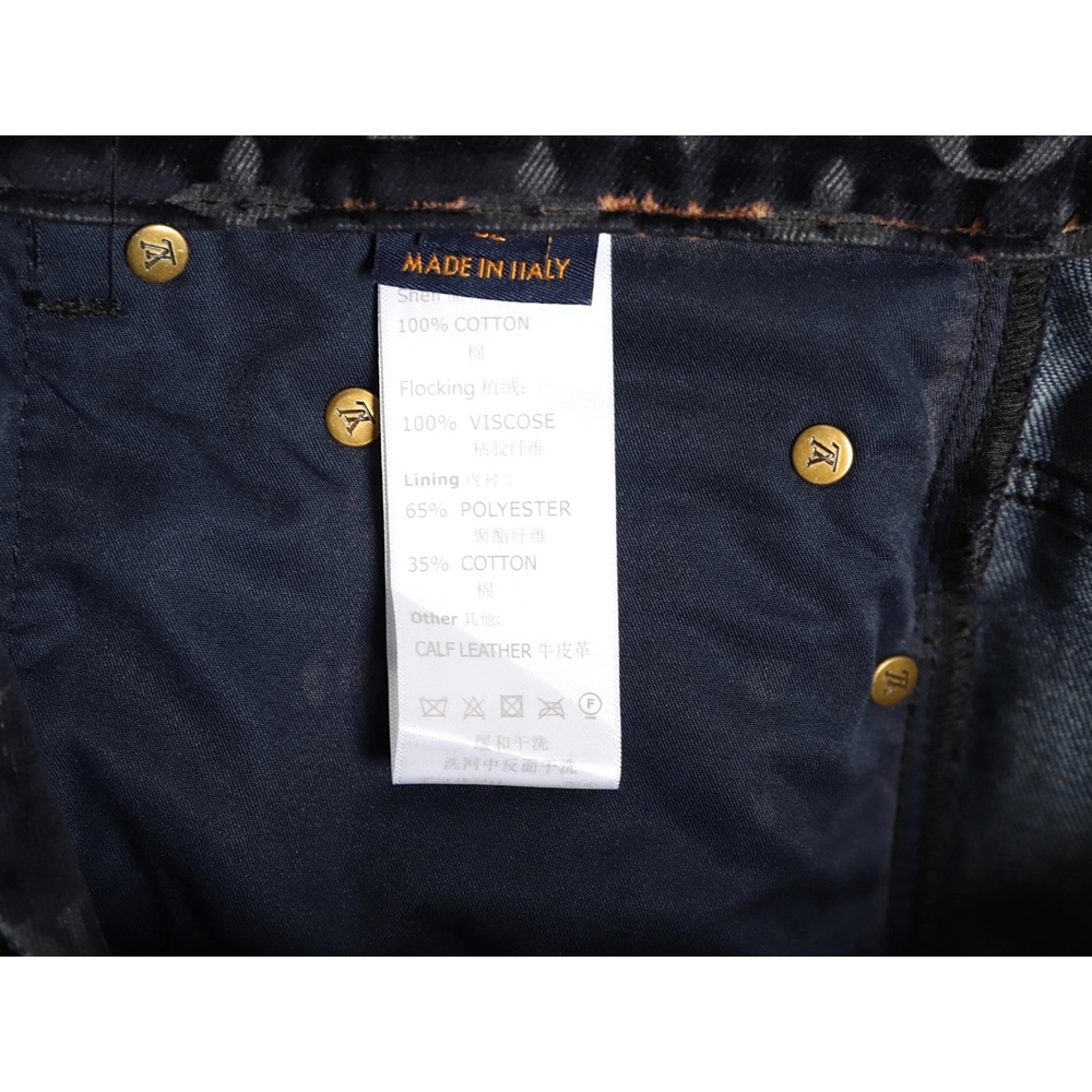 Louis Vuitton Campfire Flocked Jeans,Louis Vuitton