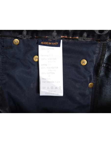 Louis Vuitton Campfire Flocked Jeans,Louis Vuitton