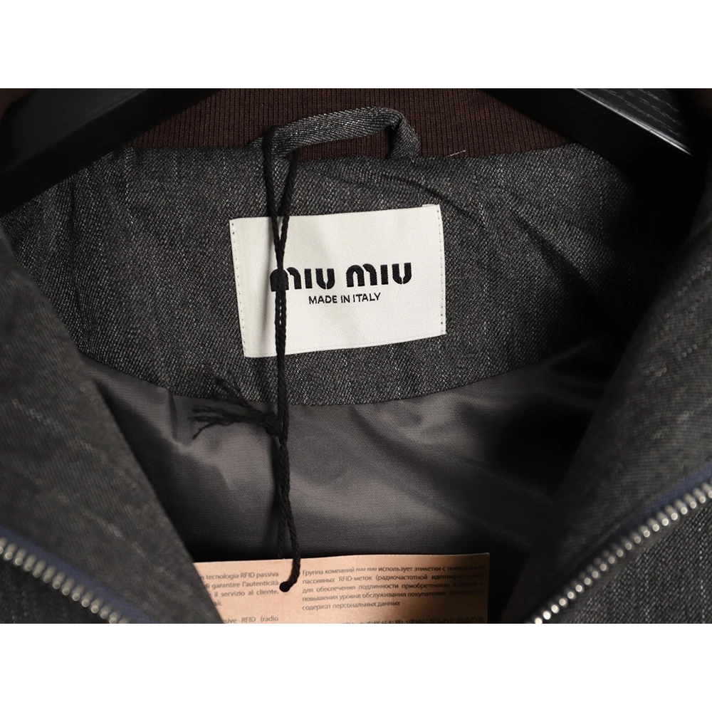 Miu Miu pinstriped zip-up jacket,Miu Miu