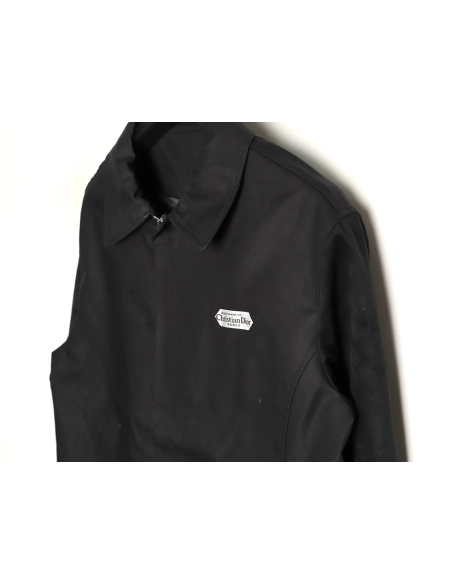 Dior rectangular logo lambskin leather jacket,Dior
