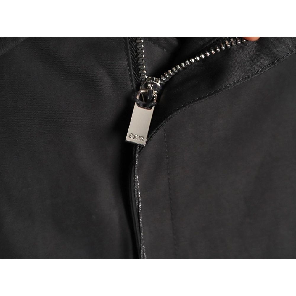Dior rectangular logo lambskin leather jacket,Dior