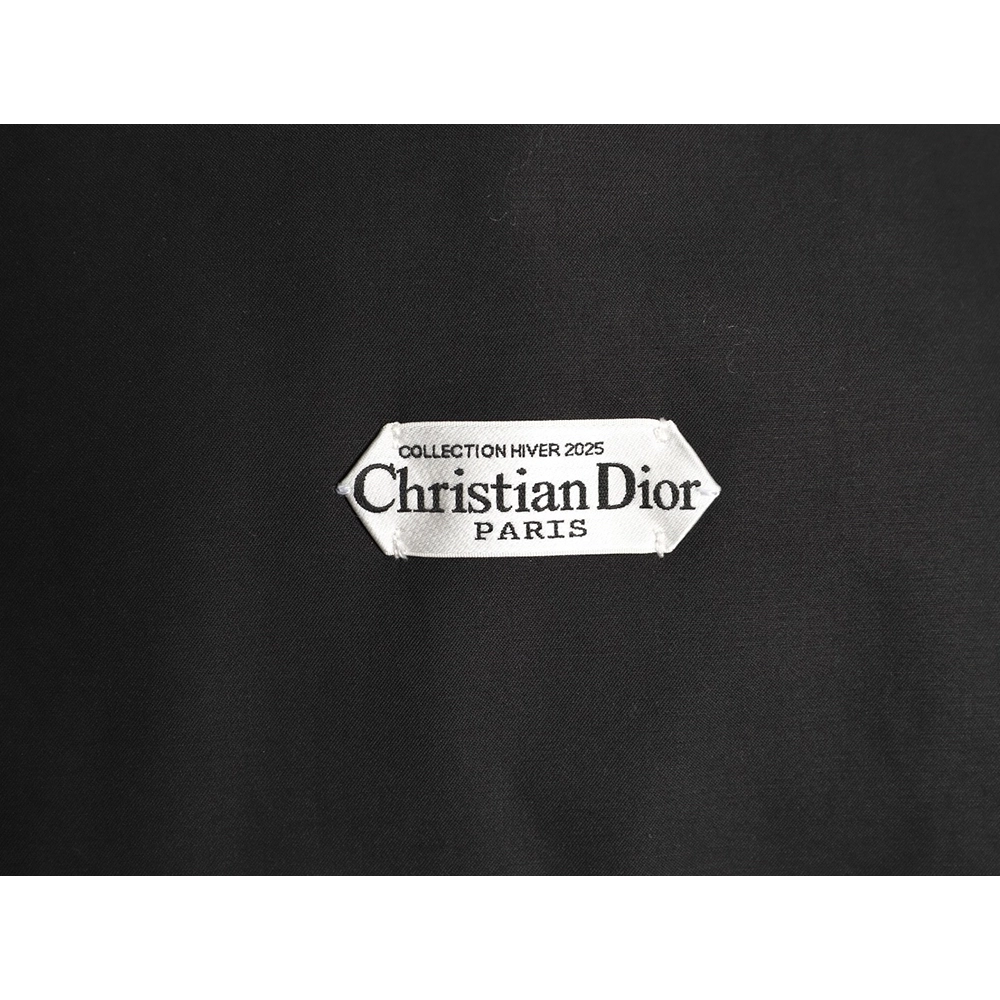Dior rectangular logo lambskin leather jacket,Dior