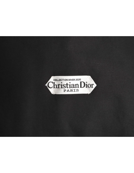 Dior rectangular logo lambskin leather jacket,Dior