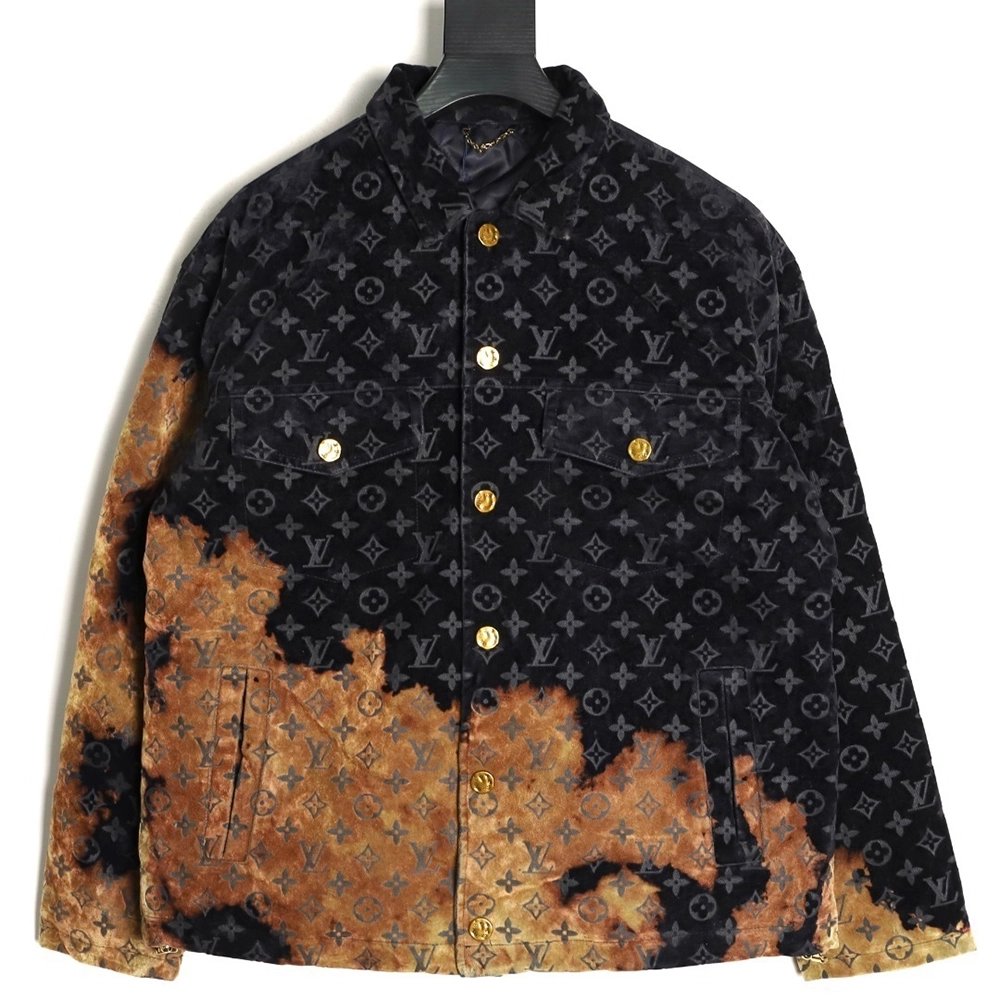 Louis Vuitton Campfire Flocked Denim Jacket,Louis Vuitton