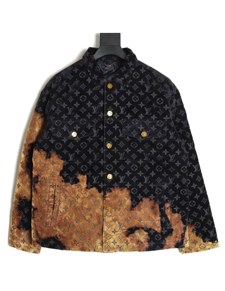 Louis Vuitton Campfire Flocked Denim Jacket,Louis Vuitton
