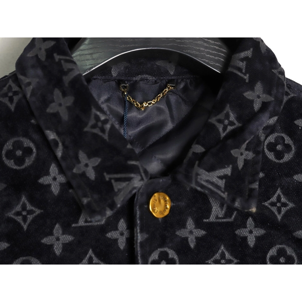 Louis Vuitton Campfire Flocked Denim Jacket,Louis Vuitton
