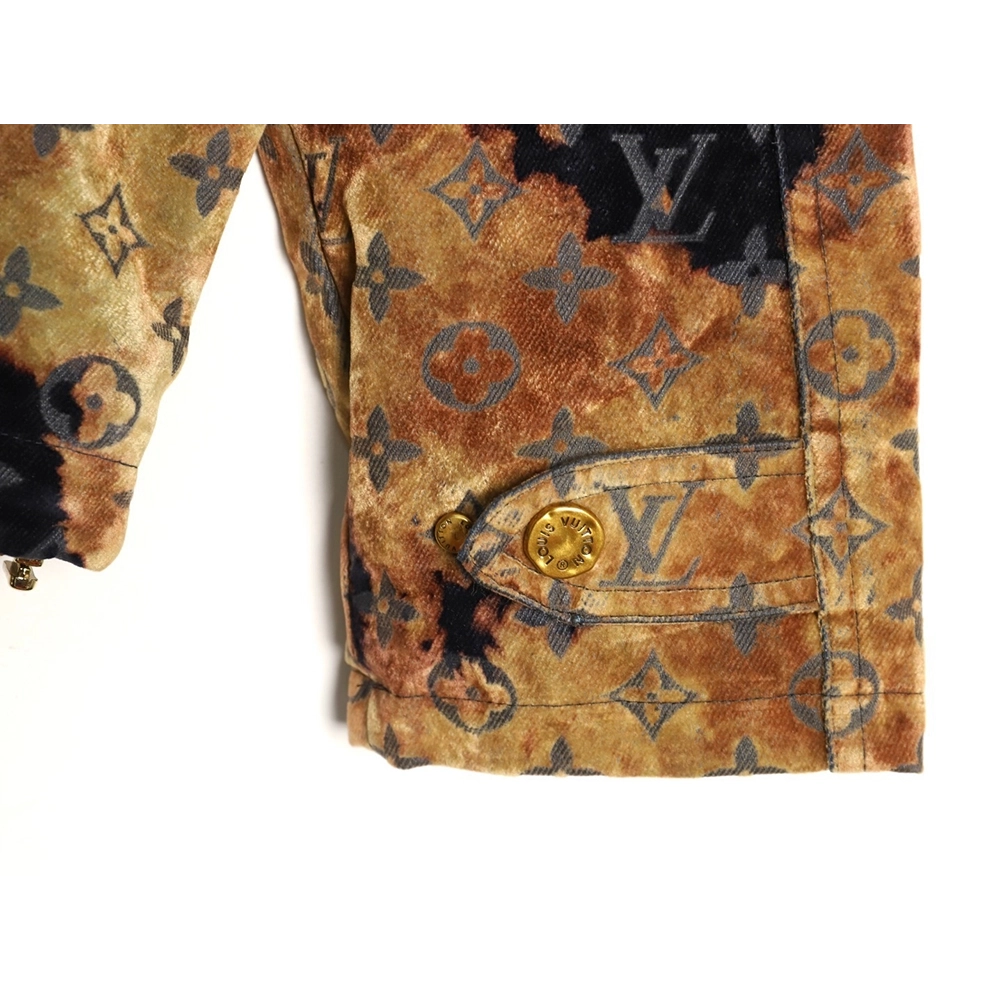 Louis Vuitton Campfire Flocked Denim Jacket,Louis Vuitton