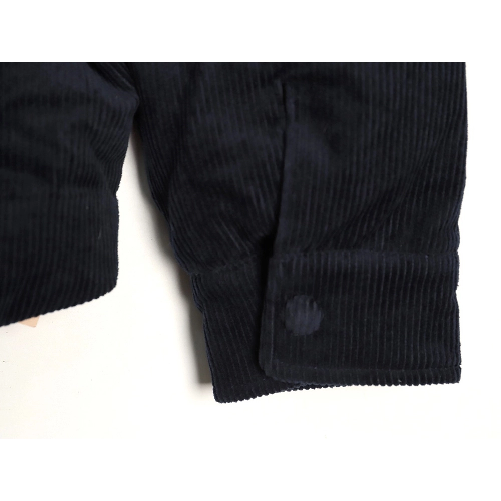 Miu Miu Corduroy Down Jacket with Leather Collar,Miu Miu