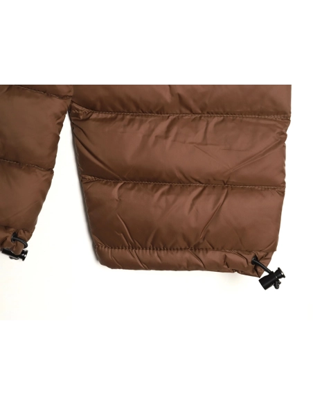 Miu Miu letter embroidered hooded down jacket,Miu Miu