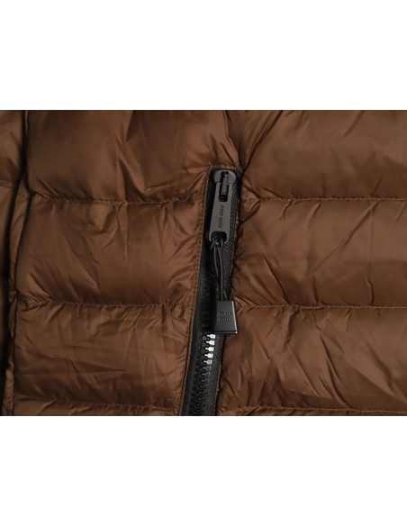 Miu Miu letter embroidered hooded down jacket,Miu Miu