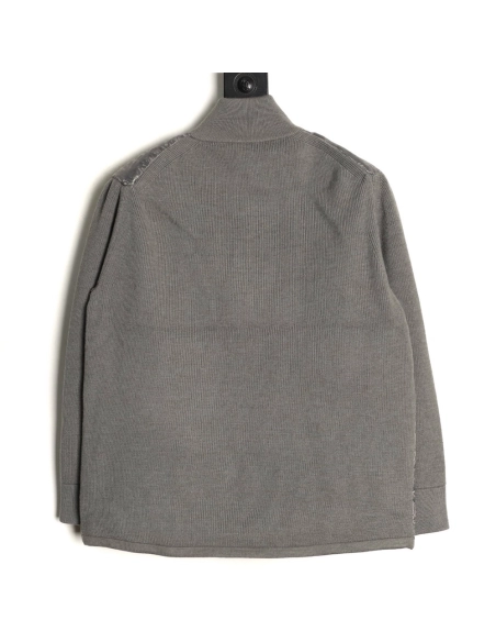 Dior patchwork jacquard knit stand collar down jacket,Dior