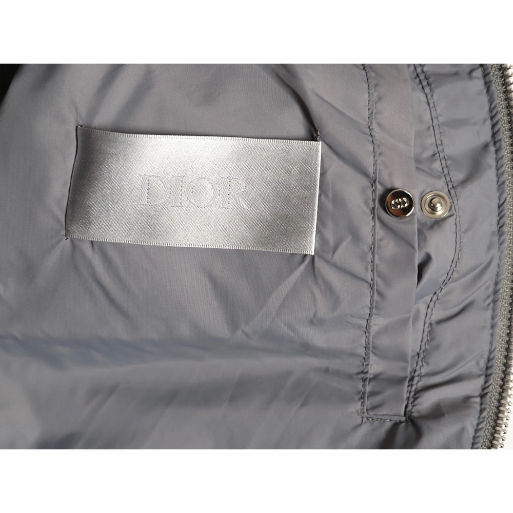 Dior patchwork jacquard knit stand collar down jacket,Dior