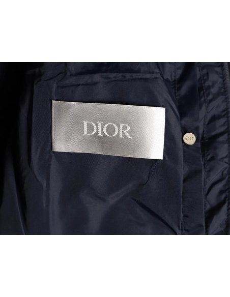 Dior patchwork jacquard knit stand collar down jacket TSK1,Dior