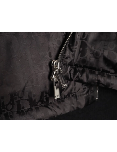 Dior patchwork jacquard knit stand collar down jacket TSK2,Dior