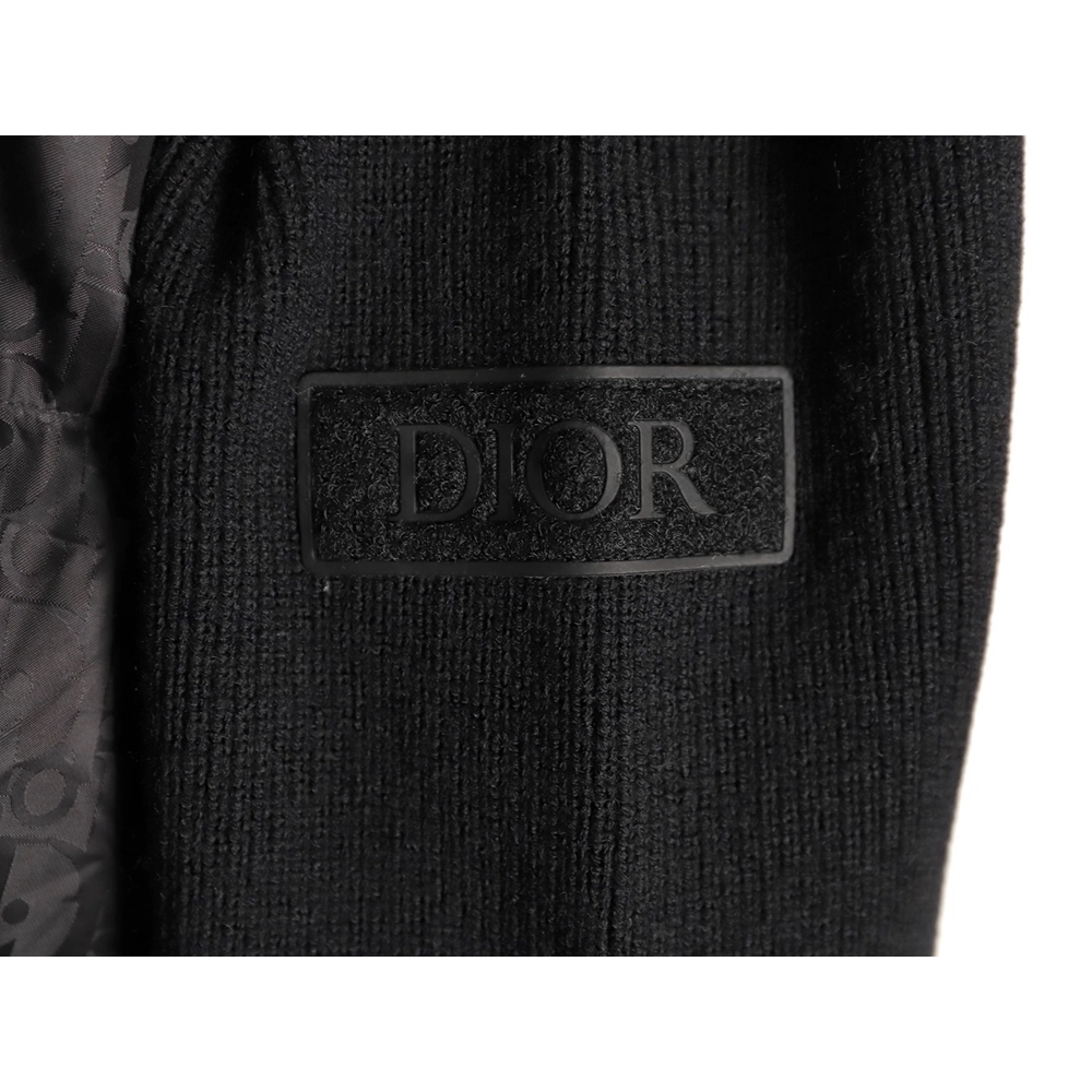 Dior patchwork jacquard knit stand collar down jacket TSK2,Dior