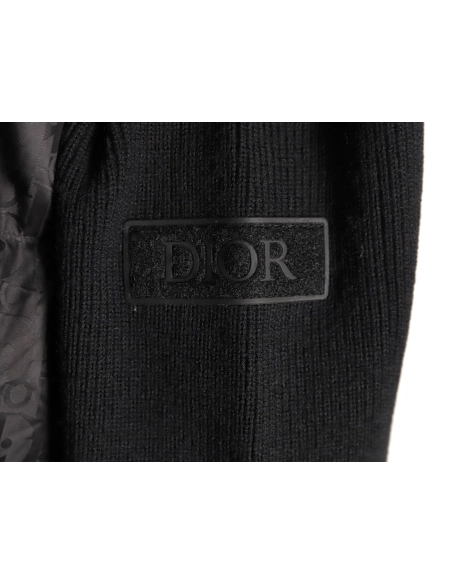 Dior patchwork jacquard knit stand collar down jacket TSK2,Dior