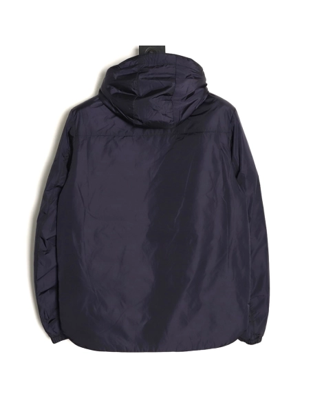 Prada double-pocket fleece hooded down jacket,Prada
