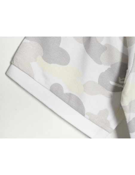 BAPE Shark Head and Tiger Head Short-Sleeve Polo Shirt,Bape