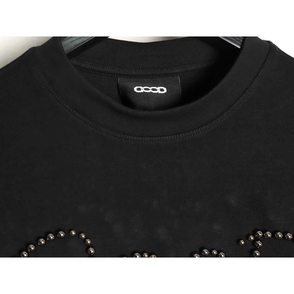 Good Brand Pearl Letter Taped Long-Sleeve T-Shirt,Good Brand