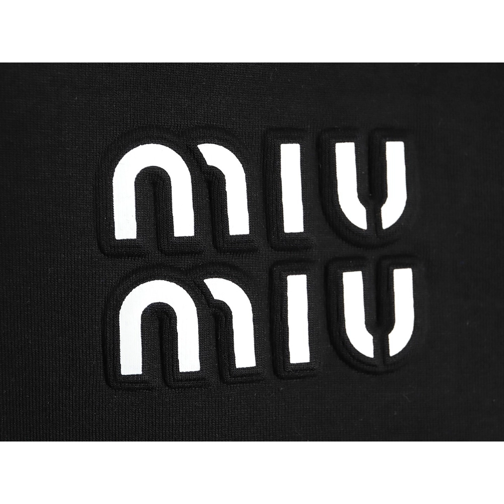 Miu Miu large logo jacquard patchwork sweatshirt TSK1,Miu Miu