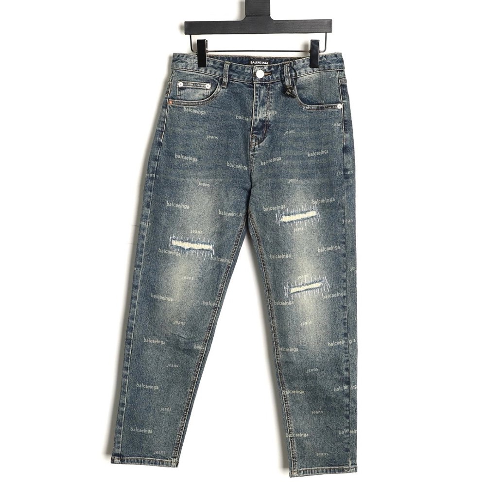 Balenciaga all-over logo jeans,Balenciaga