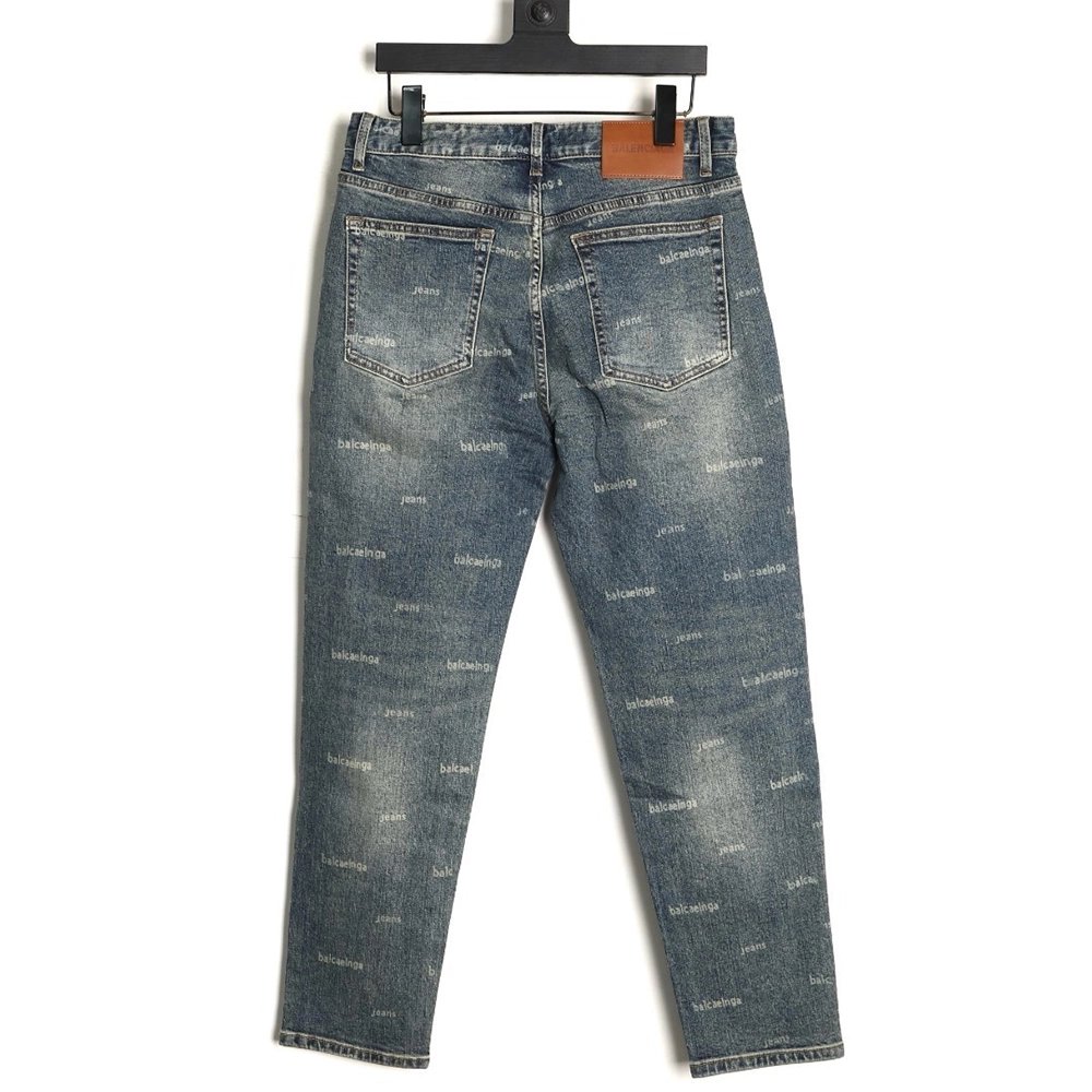 Balenciaga all-over logo jeans,Balenciaga