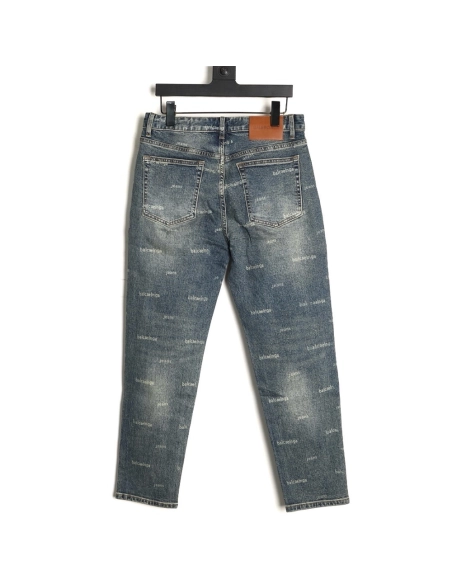 Balenciaga all-over logo jeans,Balenciaga
