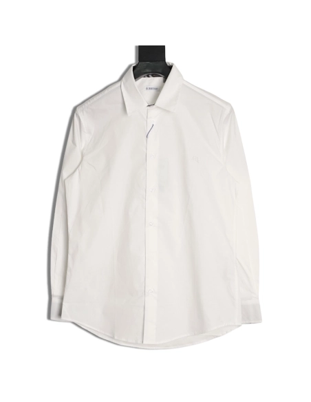 Burberry embroidered logo check collar shirt,Burberry
