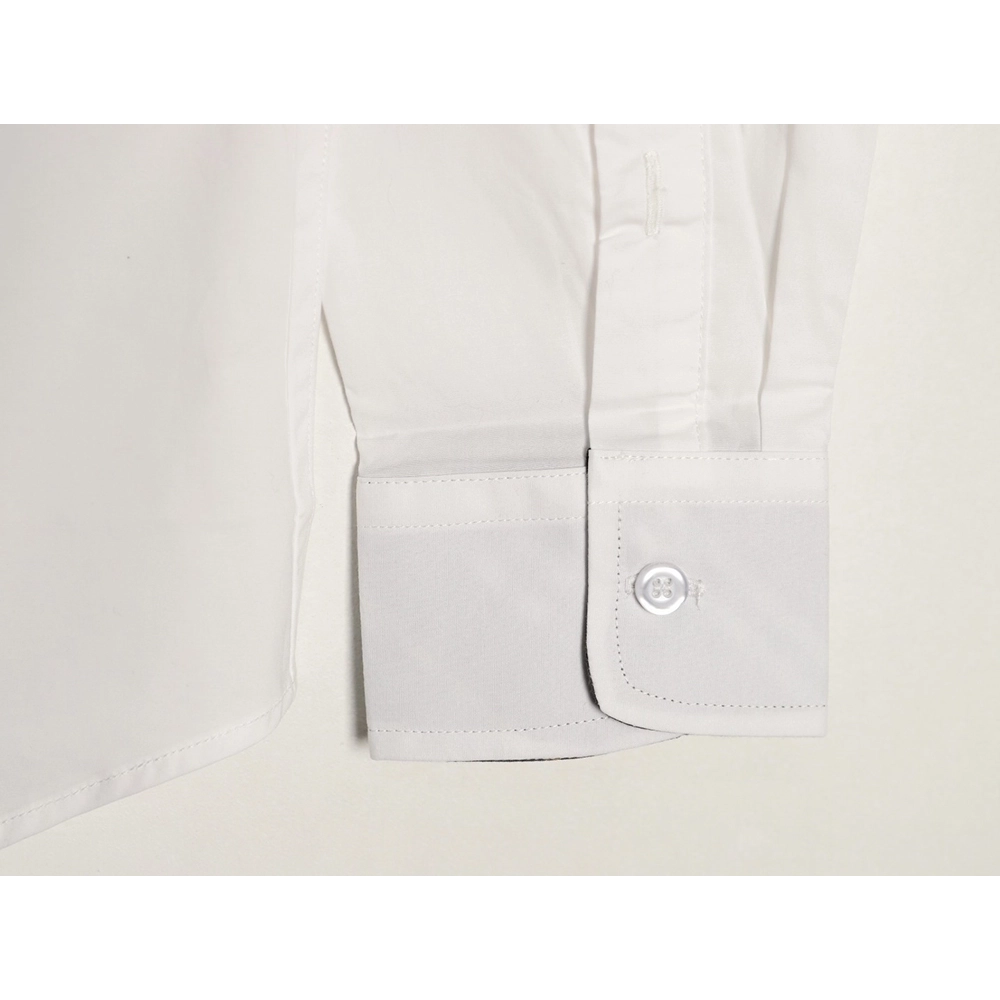Burberry embroidered logo check collar shirt,Burberry