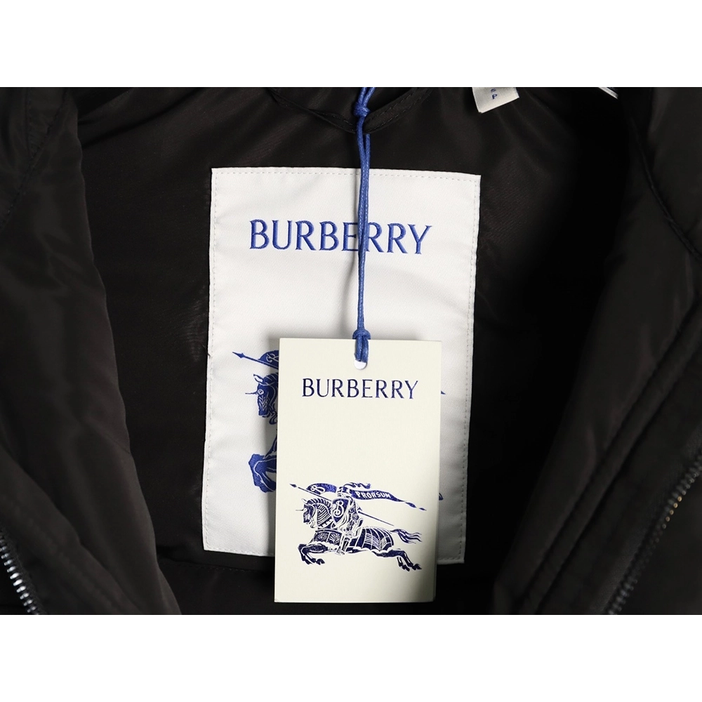 Burberry Leather Patch Pocket Collar Down Jacket TSK1,Burberry