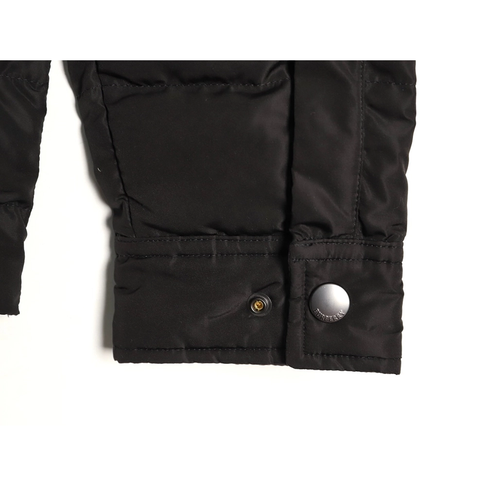 Burberry Leather Patch Pocket Collar Down Jacket TSK1,Burberry