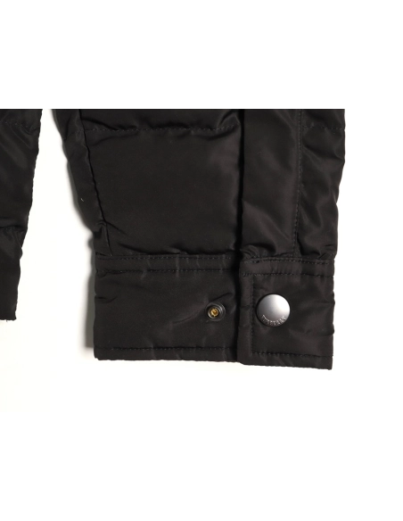 Burberry Leather Patch Pocket Collar Down Jacket TSK1,Burberry