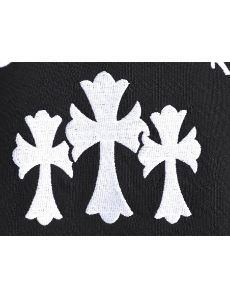 Chrome Hearts Cross Embroidered Crew Neck Sweatshirt,Chrome Hearts
