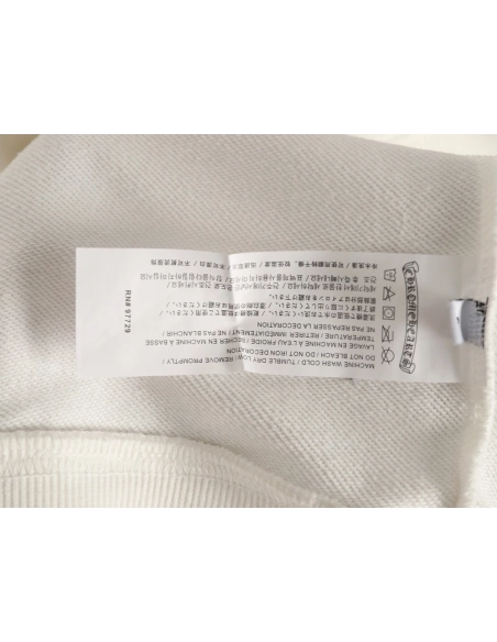 Chrome Hearts Leather Label Cross Crew Neck Sweatshirt,Chrome Hearts