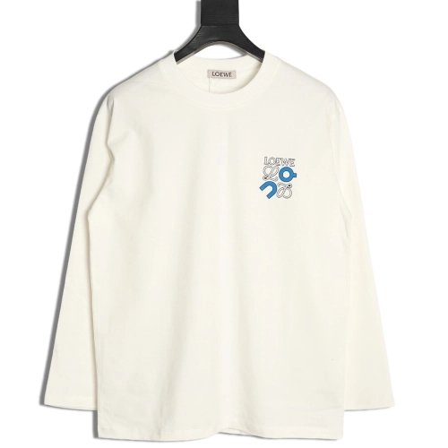 Loewe on Collaboration Logo Printed Long-Sleeve T-Shirt,Loewe