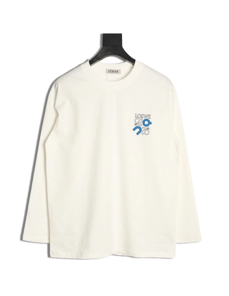 Loewe on Collaboration Logo Printed Long-Sleeve T-Shirt,Loewe