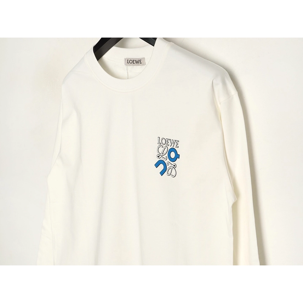 Loewe on Collaboration Logo Printed Long-Sleeve T-Shirt,Loewe