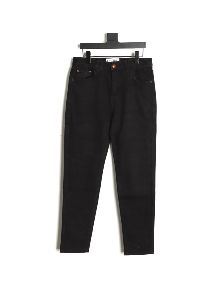 Loewe jeans with flame embroidered logo on the back,Loewe