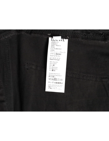 Loewe jeans with flame embroidered logo on the back,Loewe