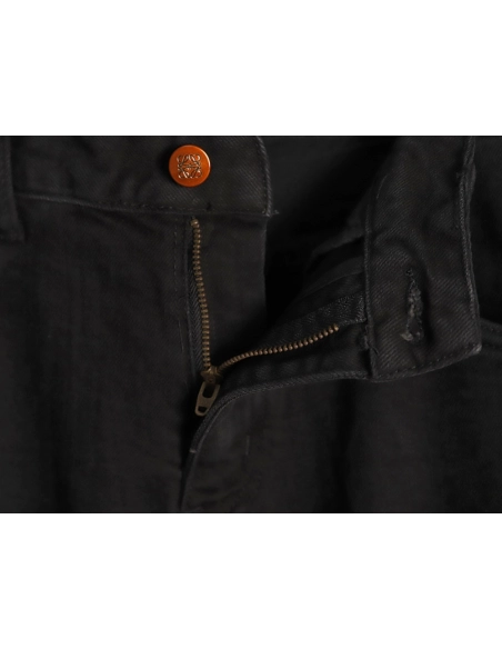 Loewe jeans with flame embroidered logo on the back,Loewe