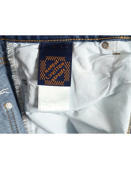 Louis Vuitton animal embroidered jeans suit,Louis Vuitton