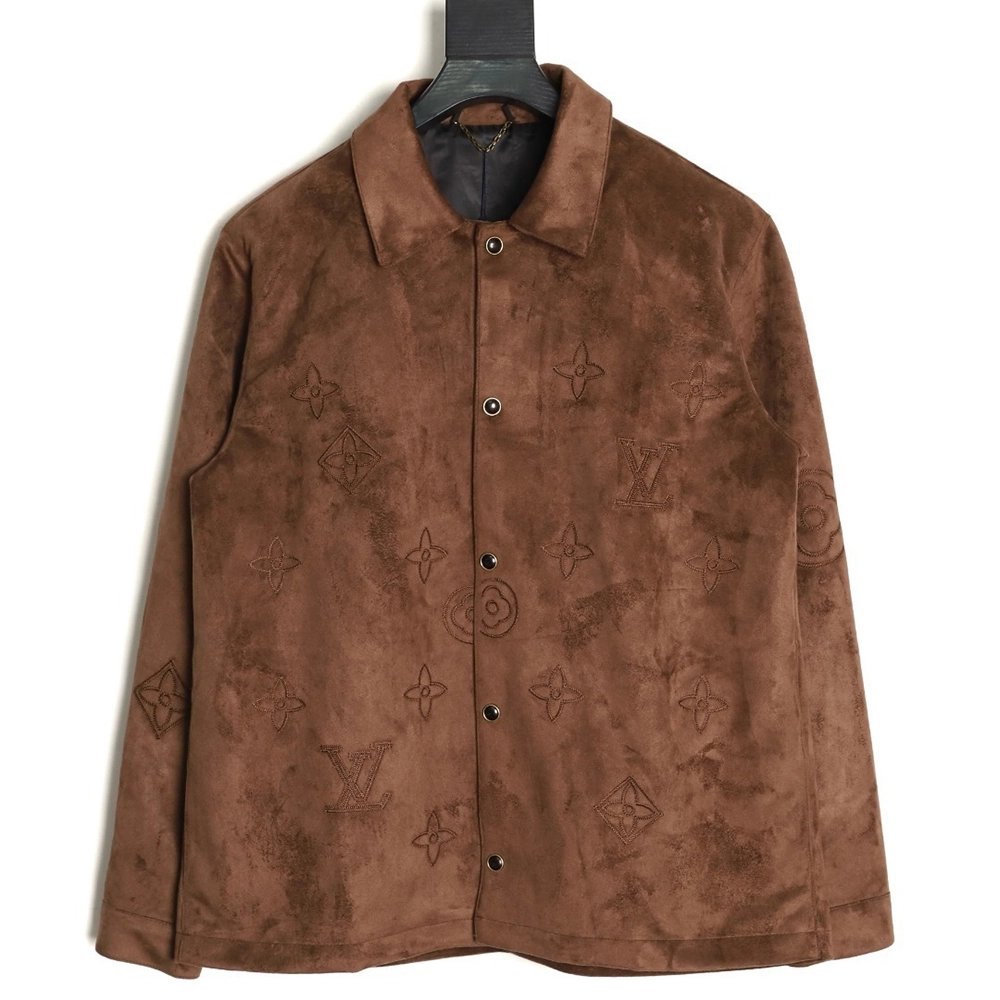 Louis Vuitton embroidered suede jacket,Louis Vuitton