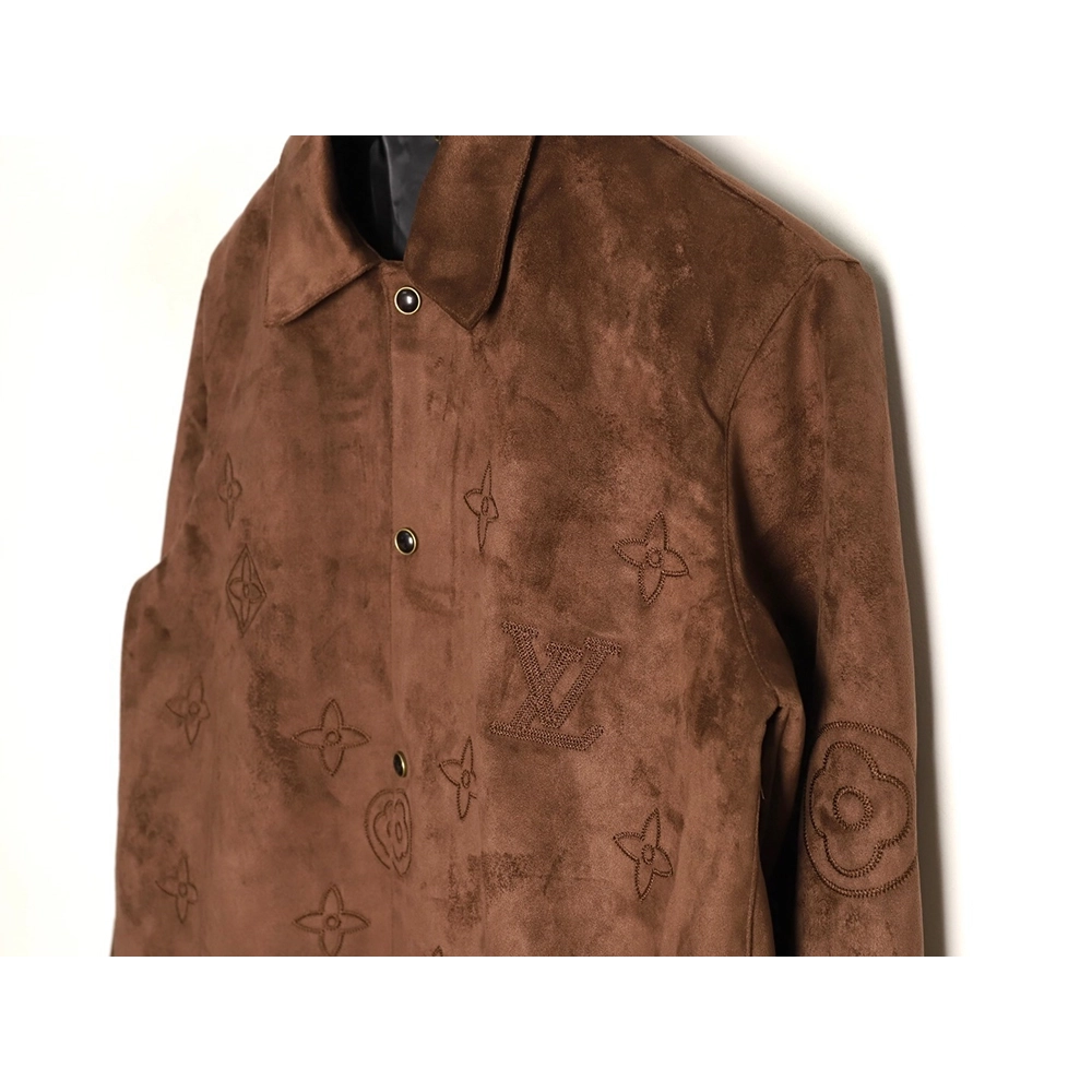 Louis Vuitton embroidered suede jacket,Louis Vuitton