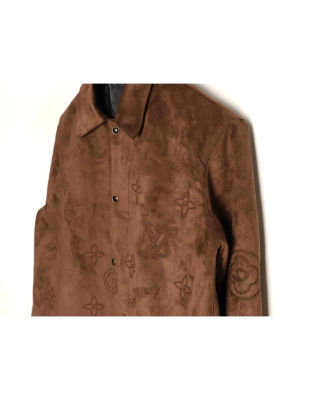 Louis Vuitton embroidered suede jacket,Louis Vuitton