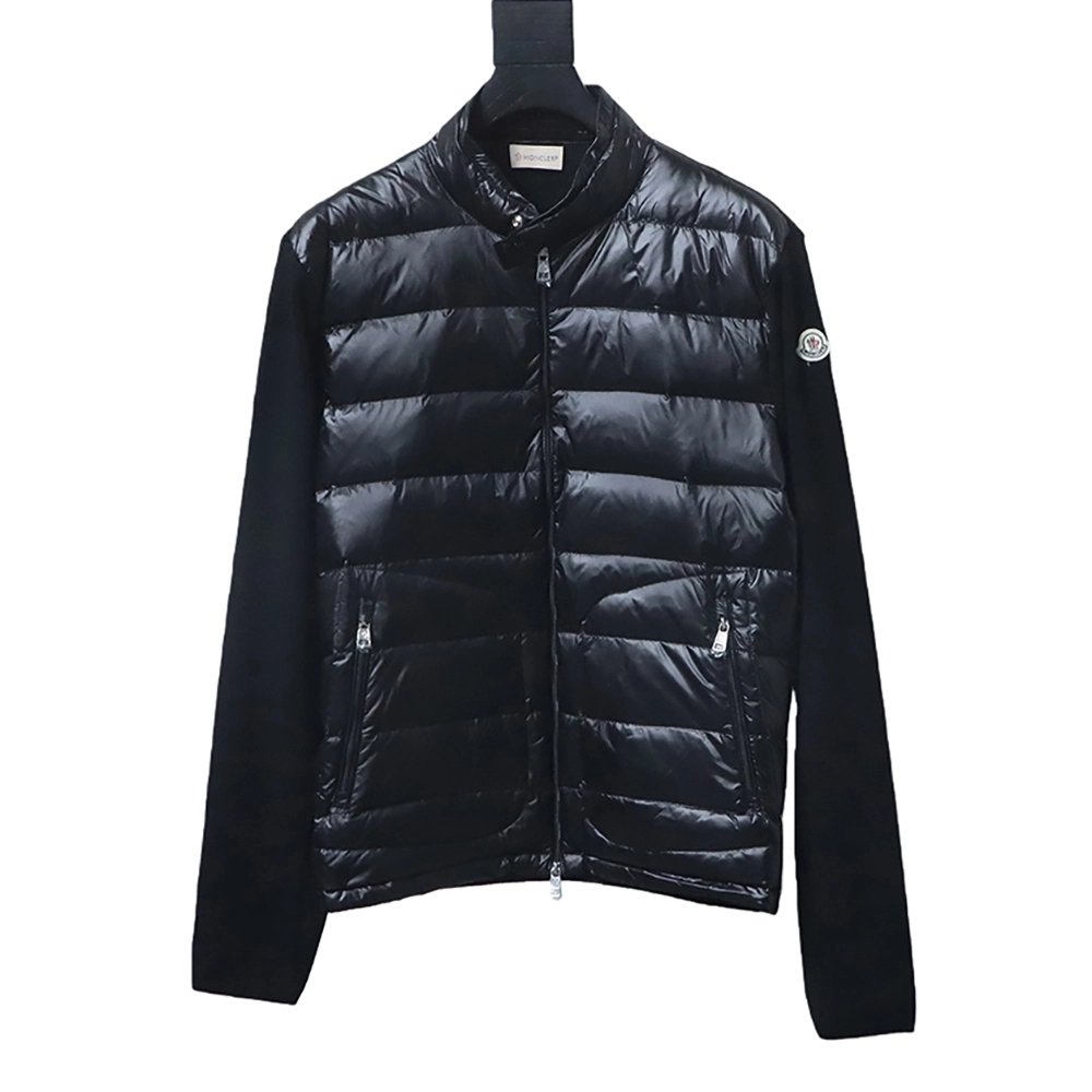 Moncler knitted patchwork down jacket,Moncler