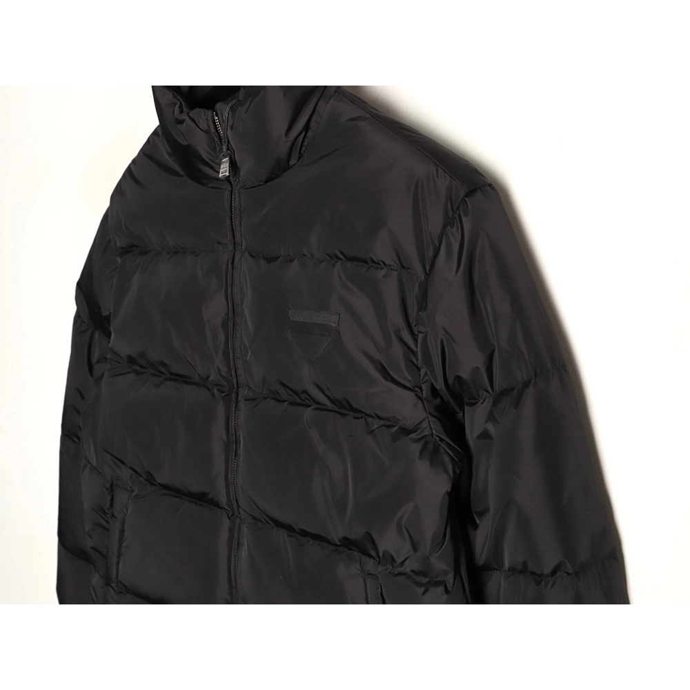 Prada triangular label stand-up collar down jacket,Prada