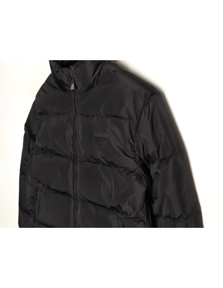 Prada triangular label stand-up collar down jacket,Prada