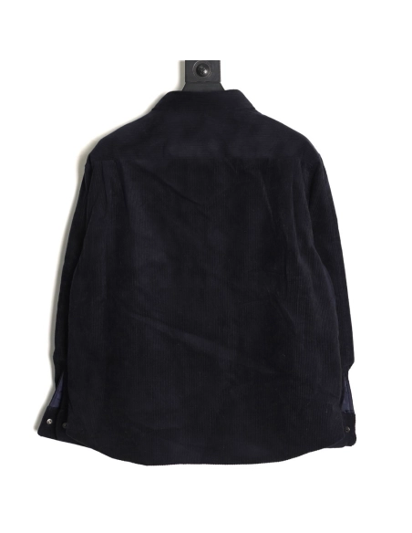 Prada Corduroy Jacket with Pocket Triangle Label,Prada